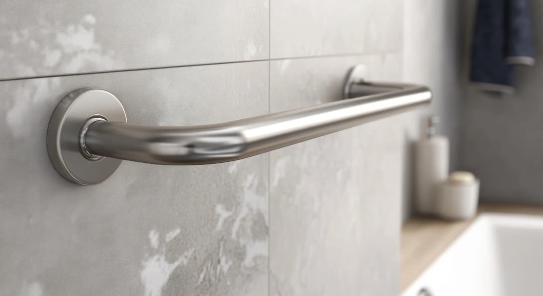 Instalação de barra de apoio para banheiro