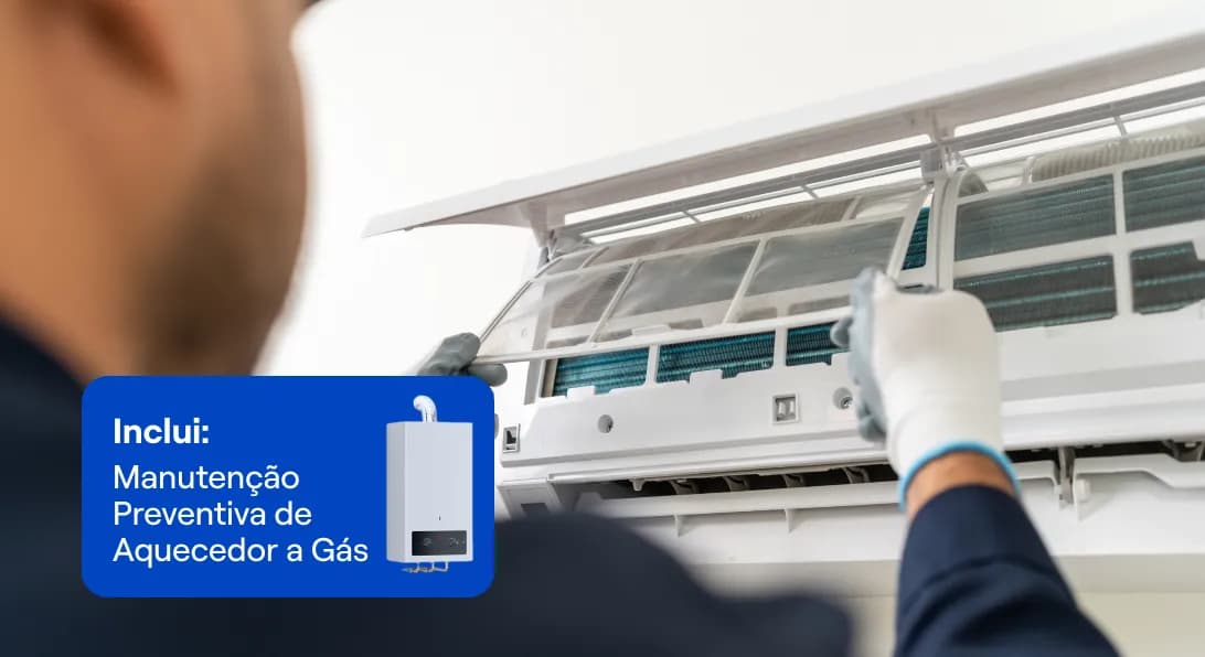 Combo Limpeza de ar-condicionado e Manutenção preventiva de aquecedor a gás