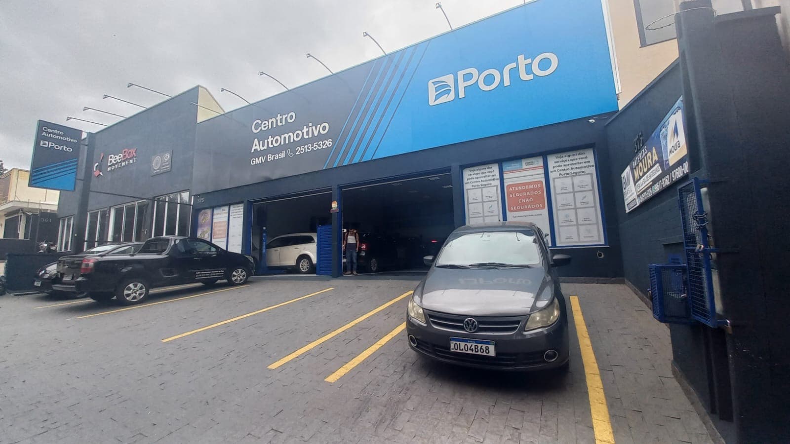 Fachada do Centro Automotivo Campinas Pça Arautos da Paz 