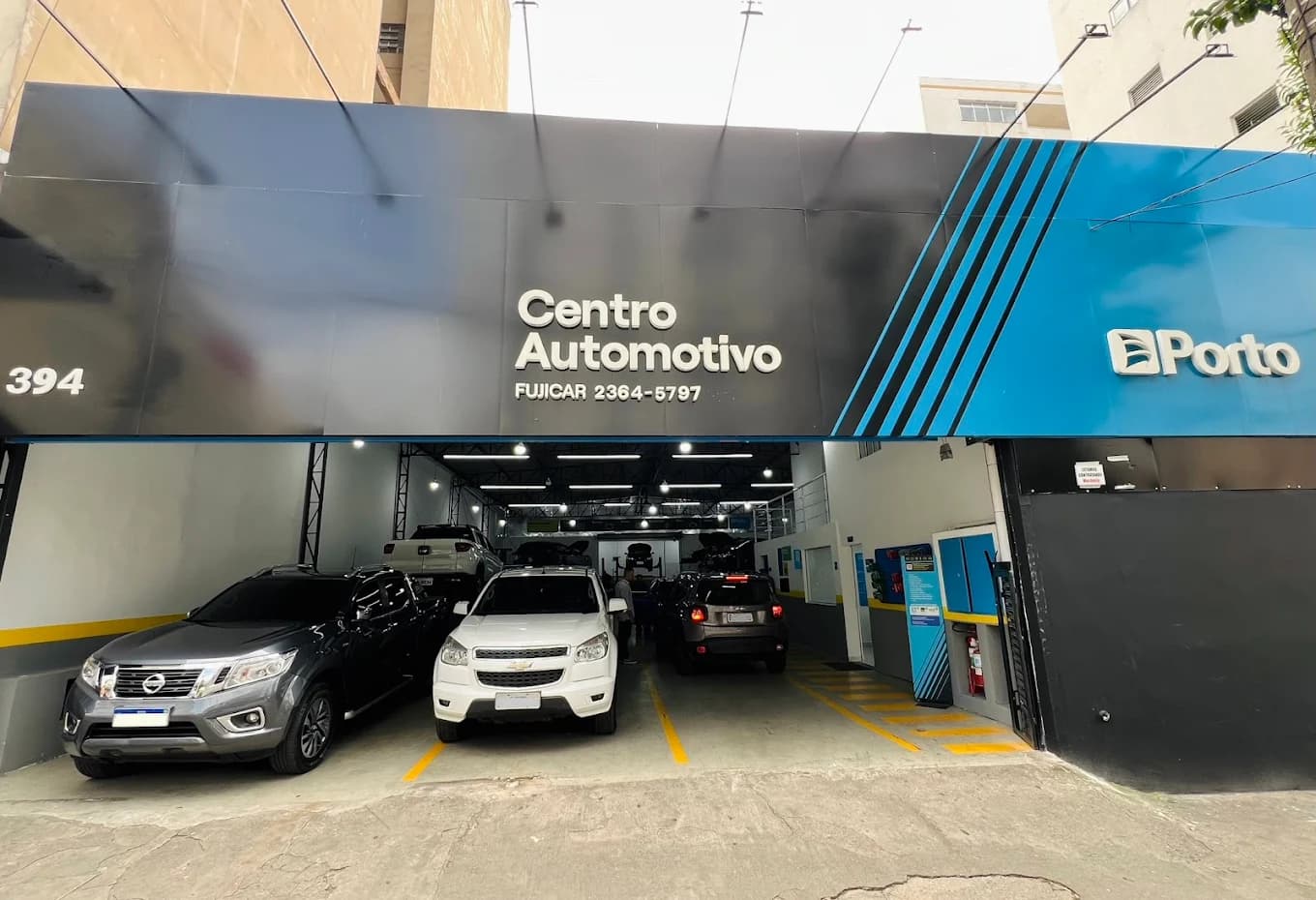 Fachada do Centro Automotivo Bela Vista Rua Pedroso