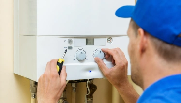 Instalação de aquecedor a gás